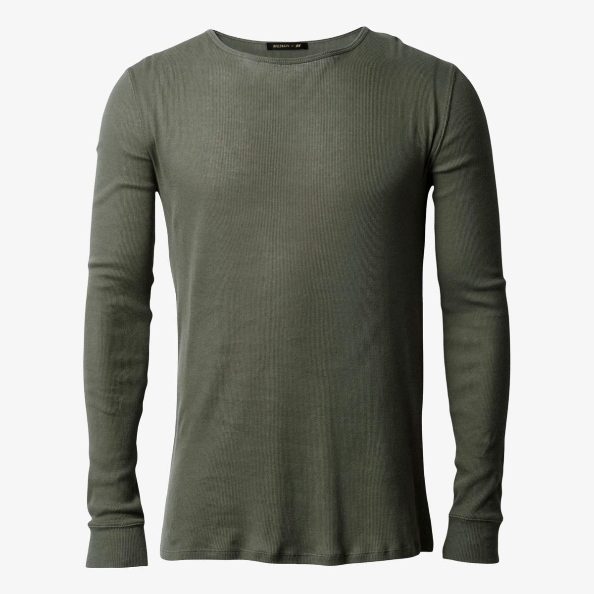 Balmain x H&M Long Sleeve Shirt Olive (FW15) - AVBL MRKT (1)