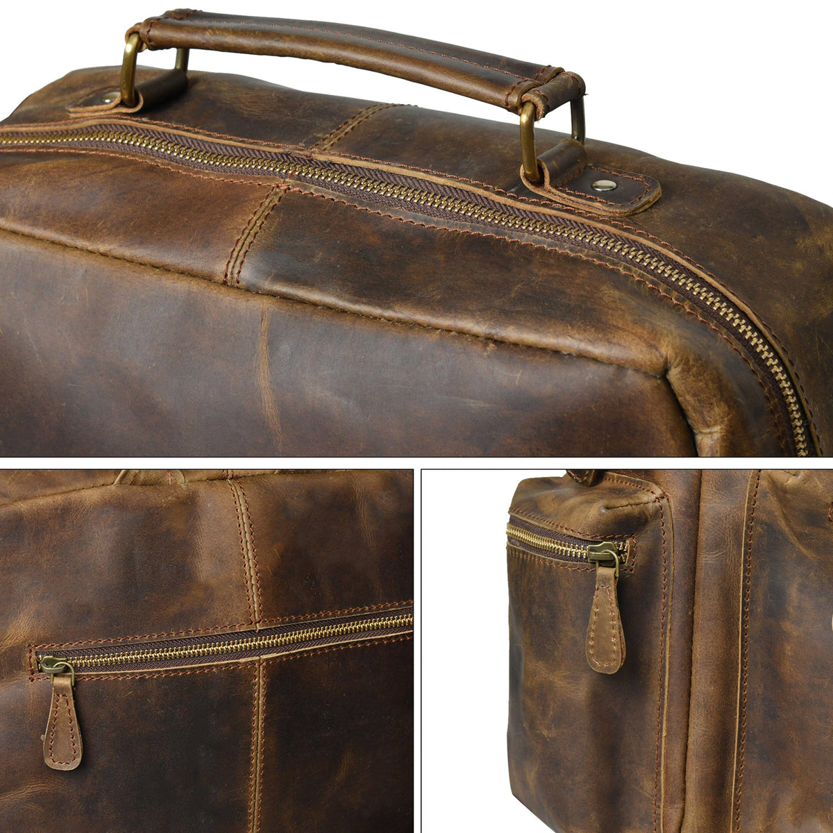 Classy Leather Bags Barclay Buffalo Backpack - AVBL MRKT (9)