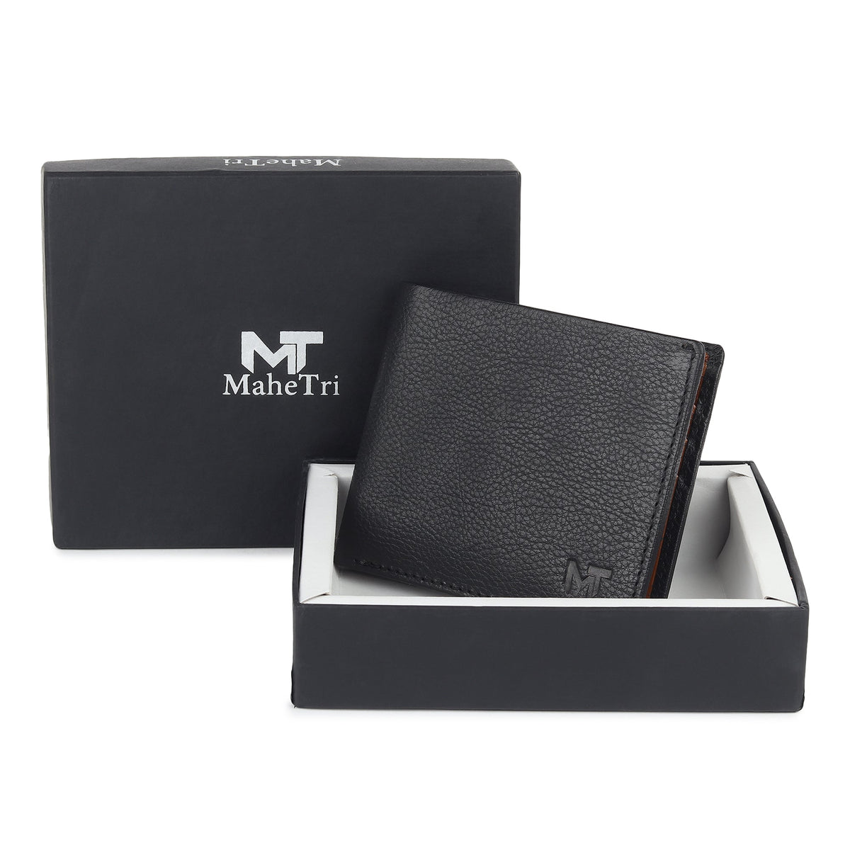 Classy Leather Bags Black Minimal Contrast Wallet - AVBL MRKT (9)
