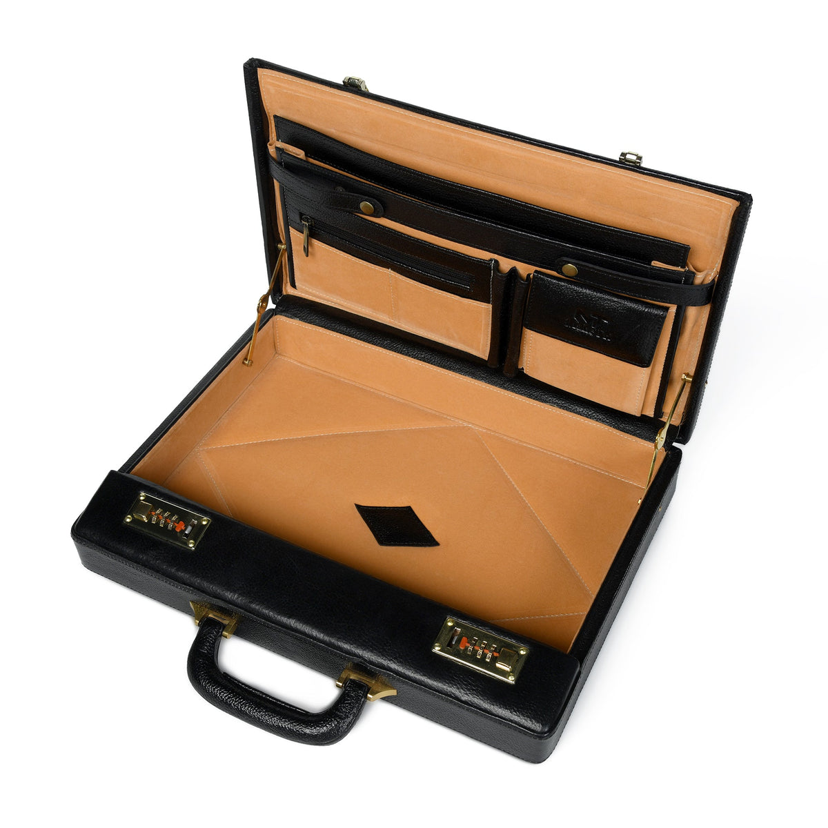 Classy Leather Bags Black Office Suitcase Briefcase - AVBL MRKT (10)
