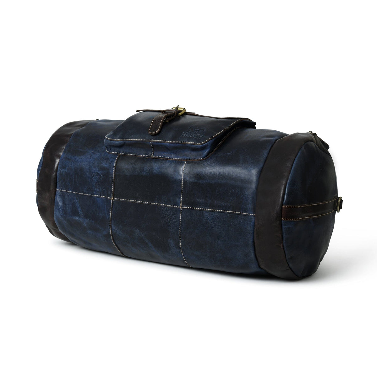 Classy Leather Bags Blue Premium Duffle - AVBL MRKT (8)