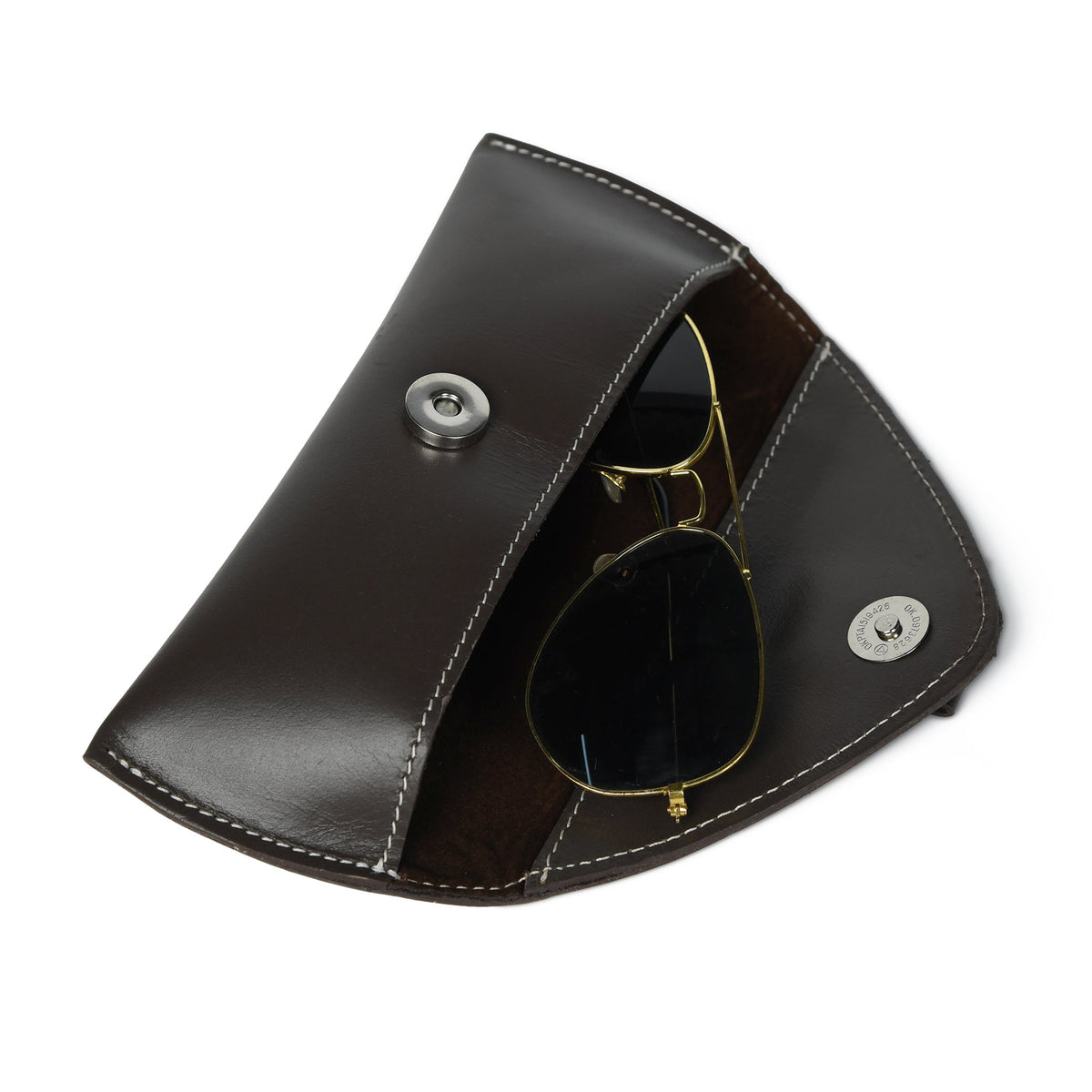 Classy Leather Bags Brown Guard Leather Sunglass Case - AVBL MRKT (6)