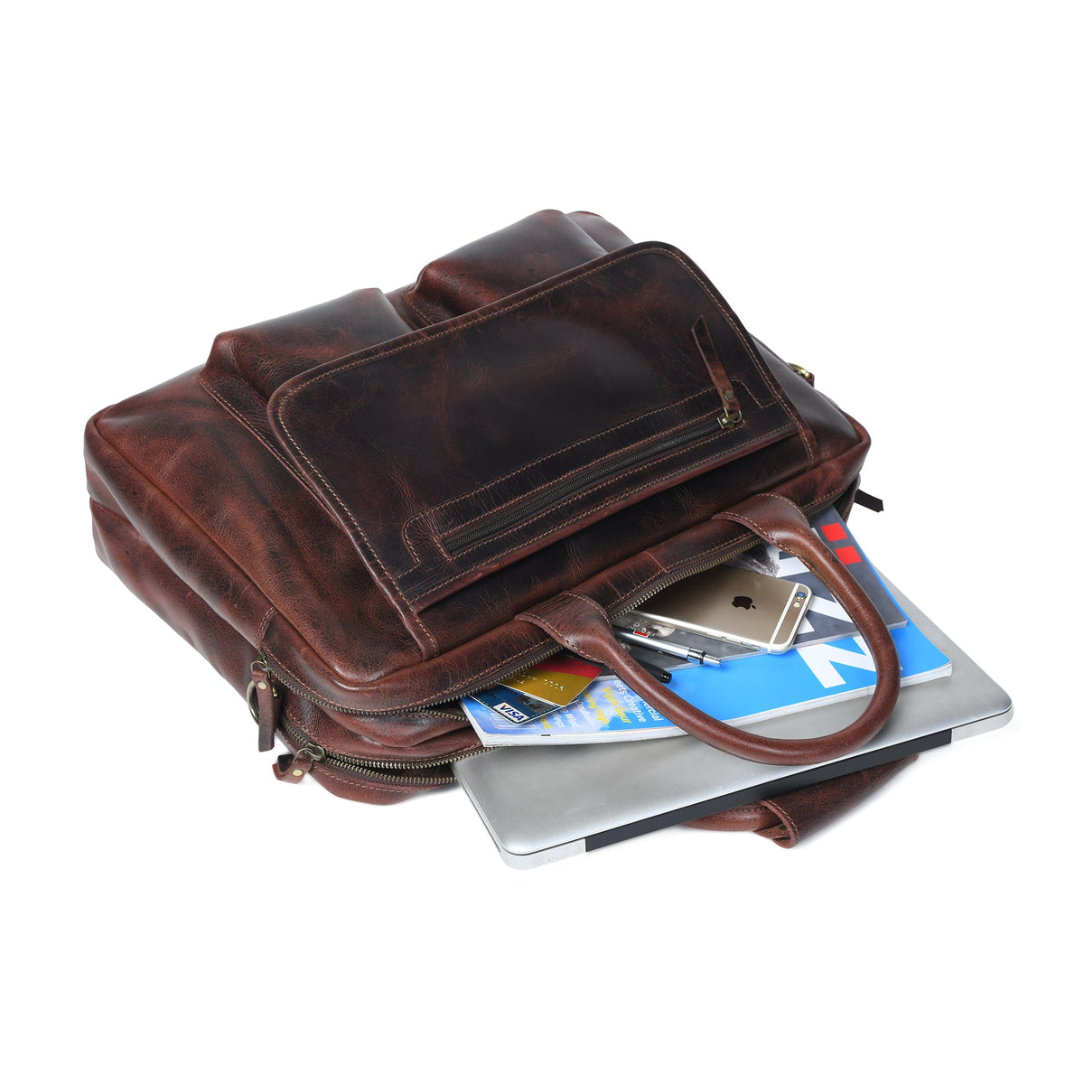 Classy Leather Bags Buffalo Leather Pilot Bag - AVBL MRKT (7)