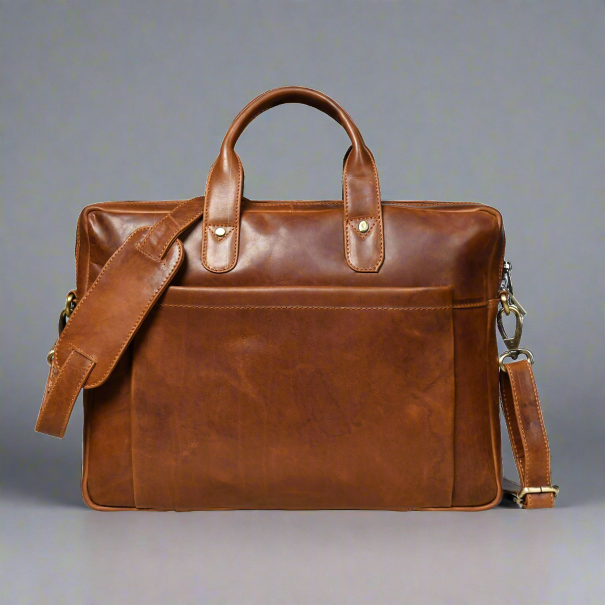 Classy Leather Bags Denver Slim Laptop Briefcase - AVBL MRKT (8)