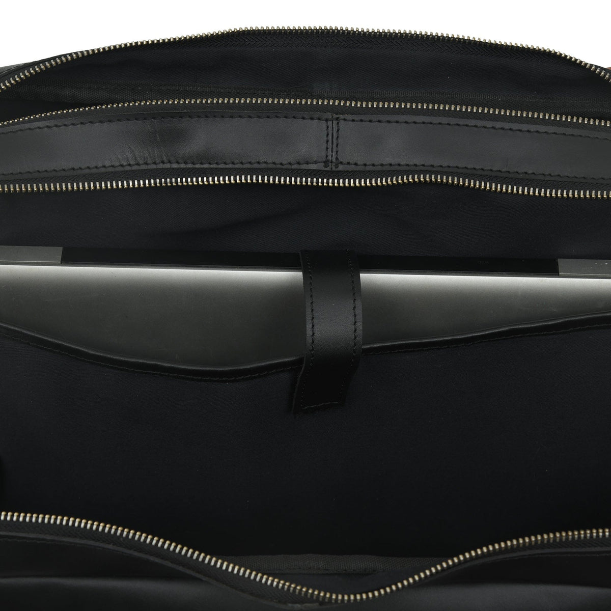 Classy Leather Bags Dixon Black Buffalo Leather Laptop Briefcase - AVBL MRKT (12)