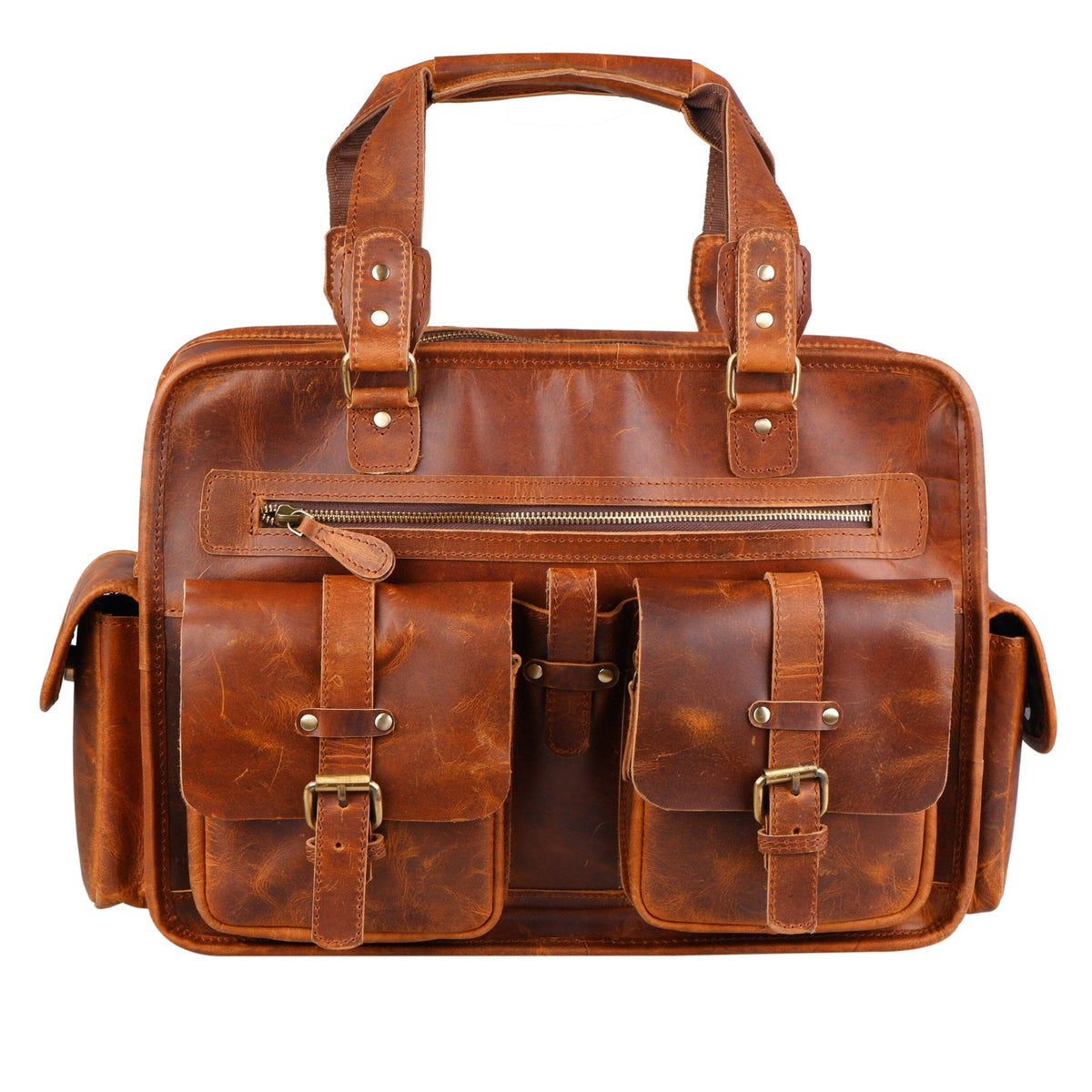 Classy Leather Bags Dryden Buffalo Briefcase - AVBL MRKT (7)