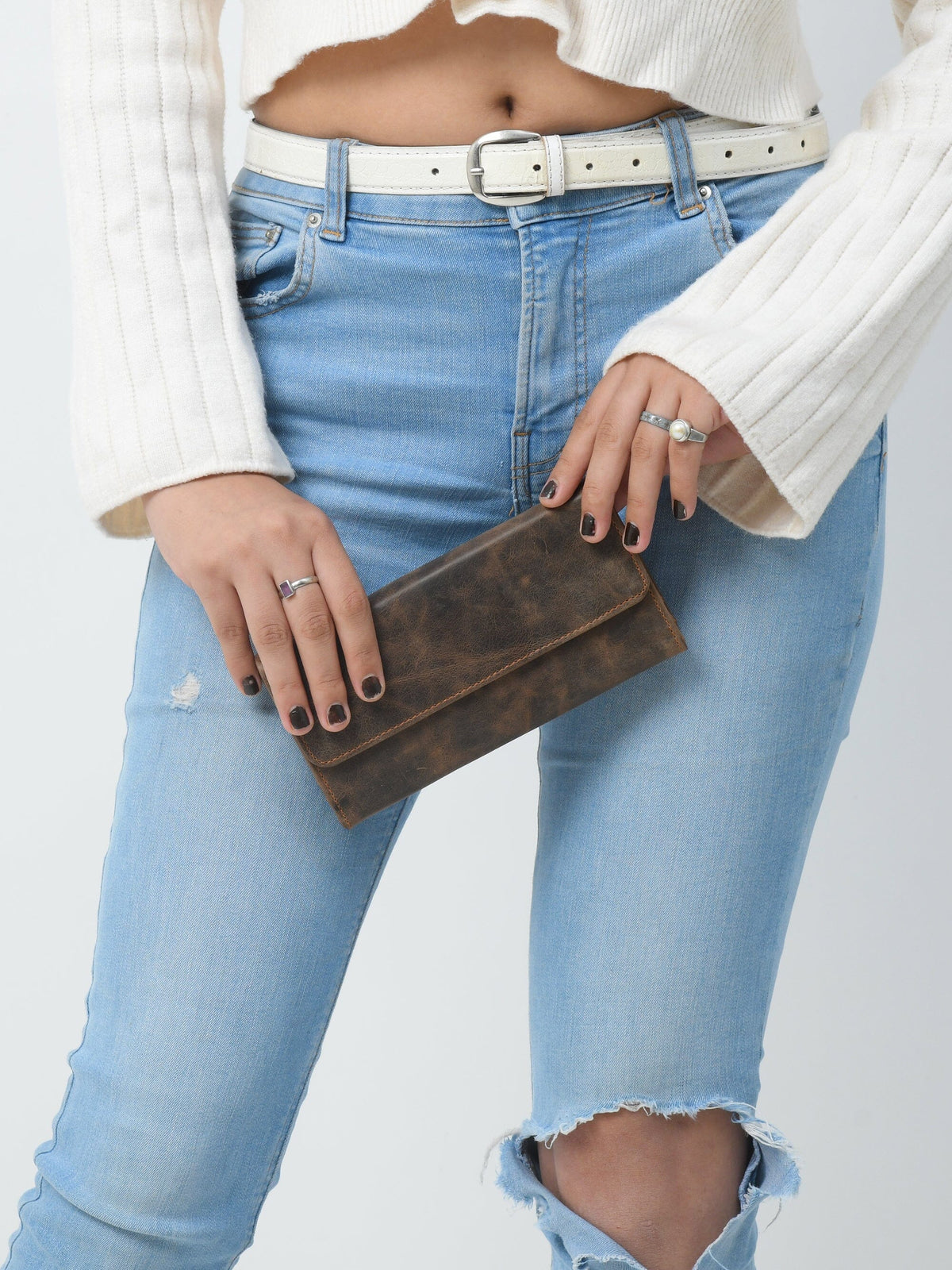 Classy Leather Bags Ellison Ladies Wallet- Walnut Brown - AVBL MRKT (8)