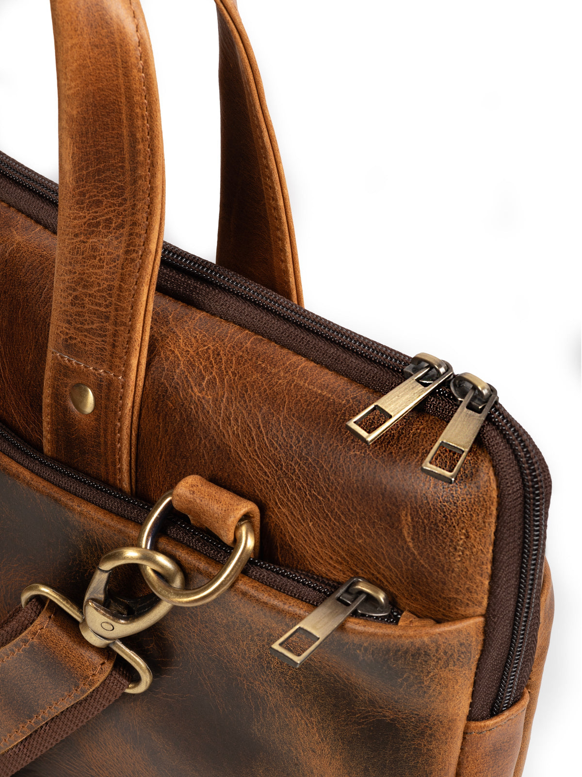 Classy Leather Bags Harbor Laptop Briefcase, Tan - AVBL MRKT (10)