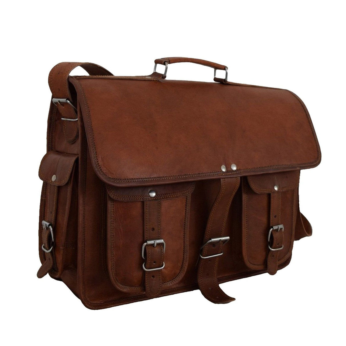 Classy Leather Bags Hartmann Messenger Backpack - AVBL MRKT (8)