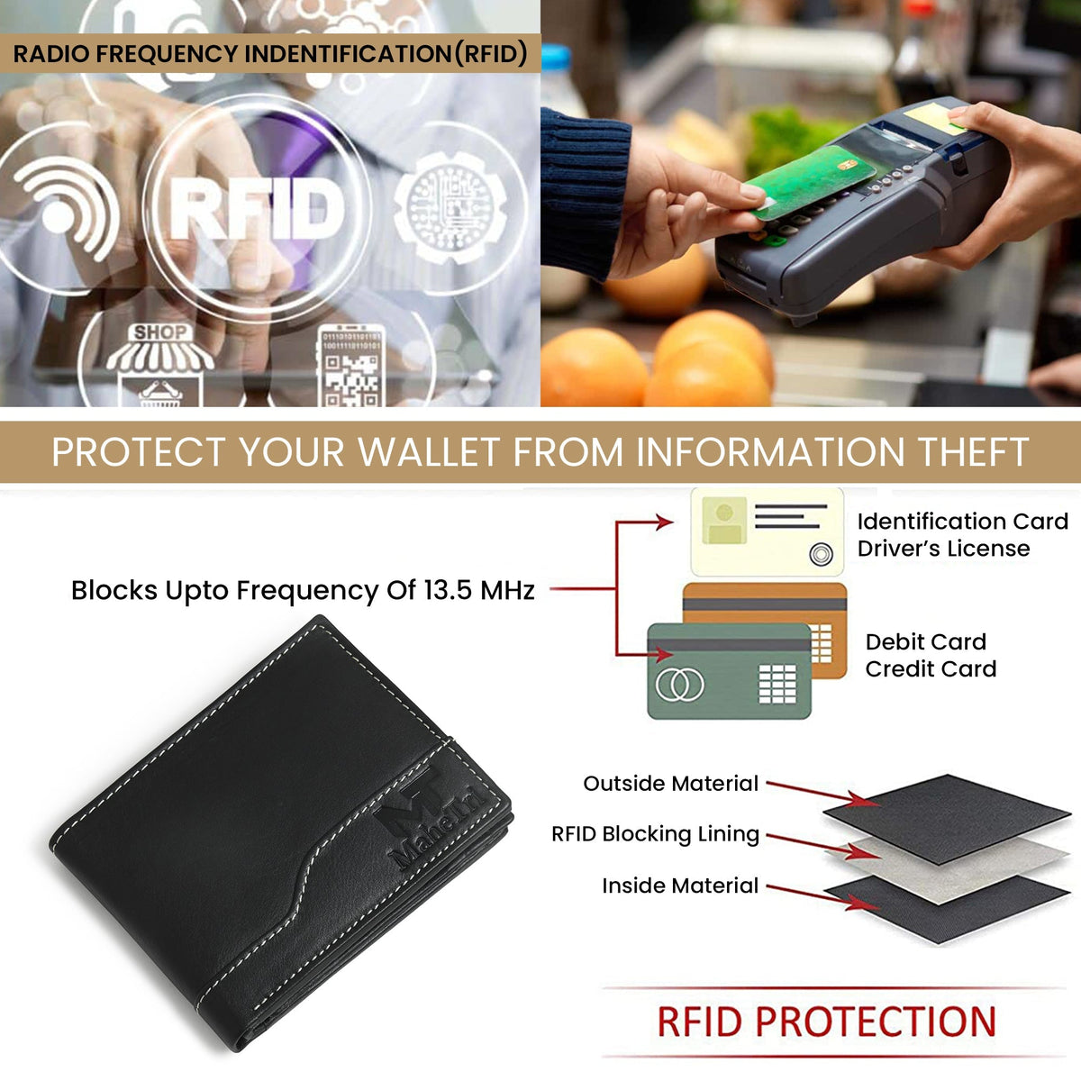 Classy Leather Bags Judson Bi-fold Wallet - Black - AVBL MRKT (5)