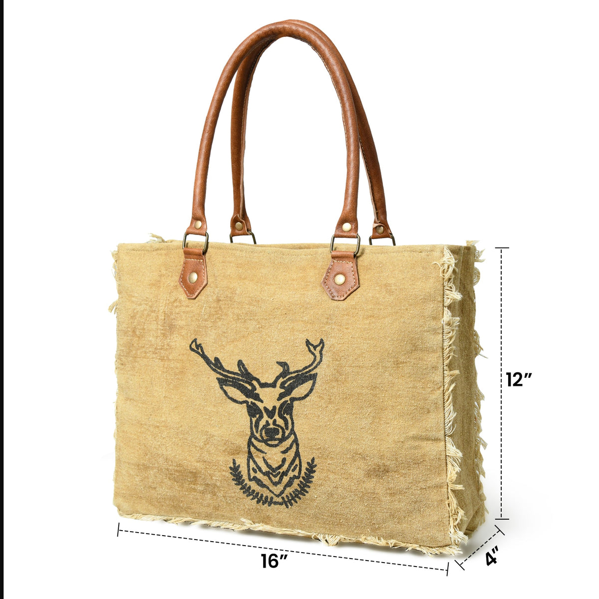Classy Leather Bags Nordic Charm Canvas Shoulder Tote Bag - AVBL MRKT (7)