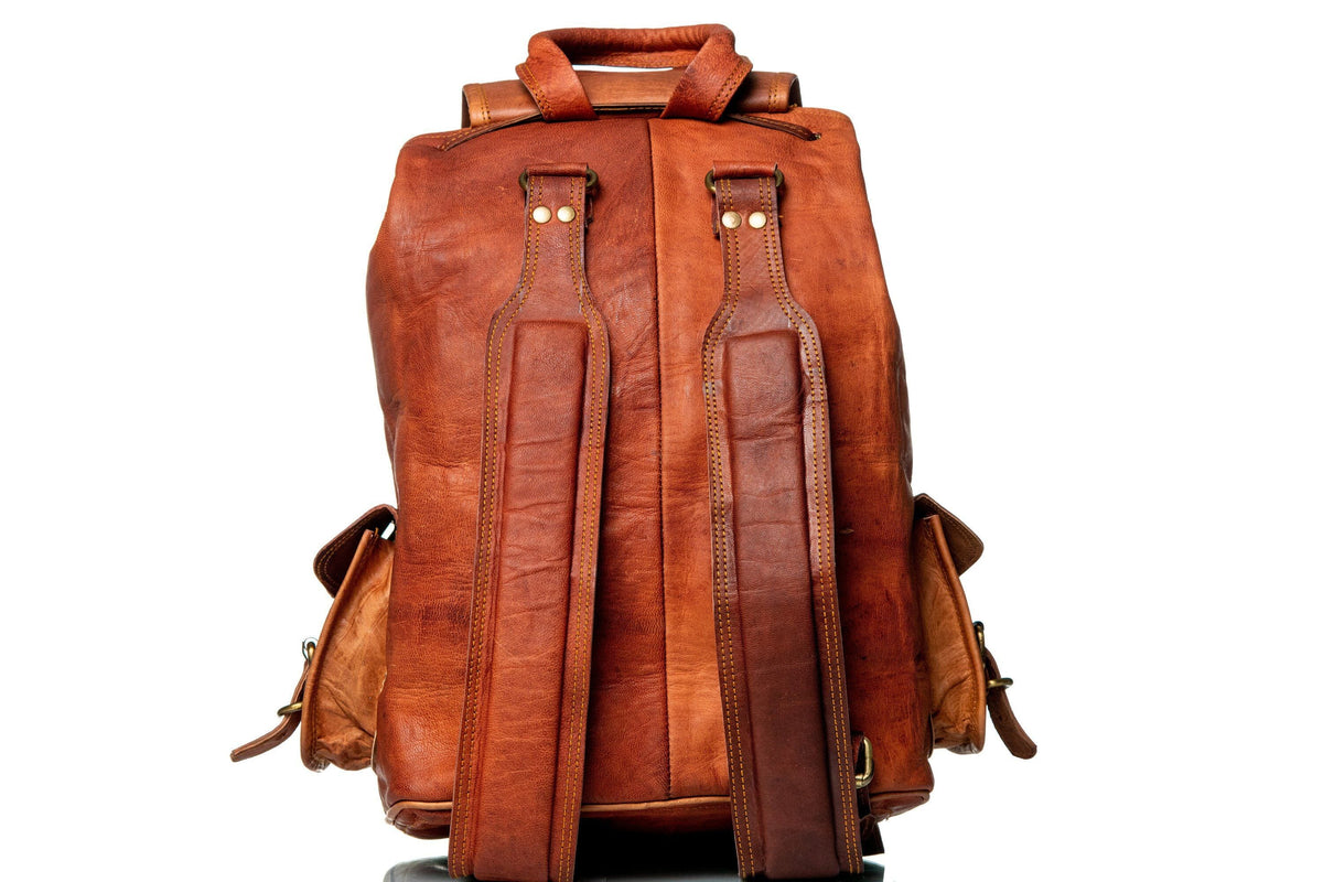 Classy Leather Bags The Alvarado Tanned Backpack - AVBL MRKT (6)