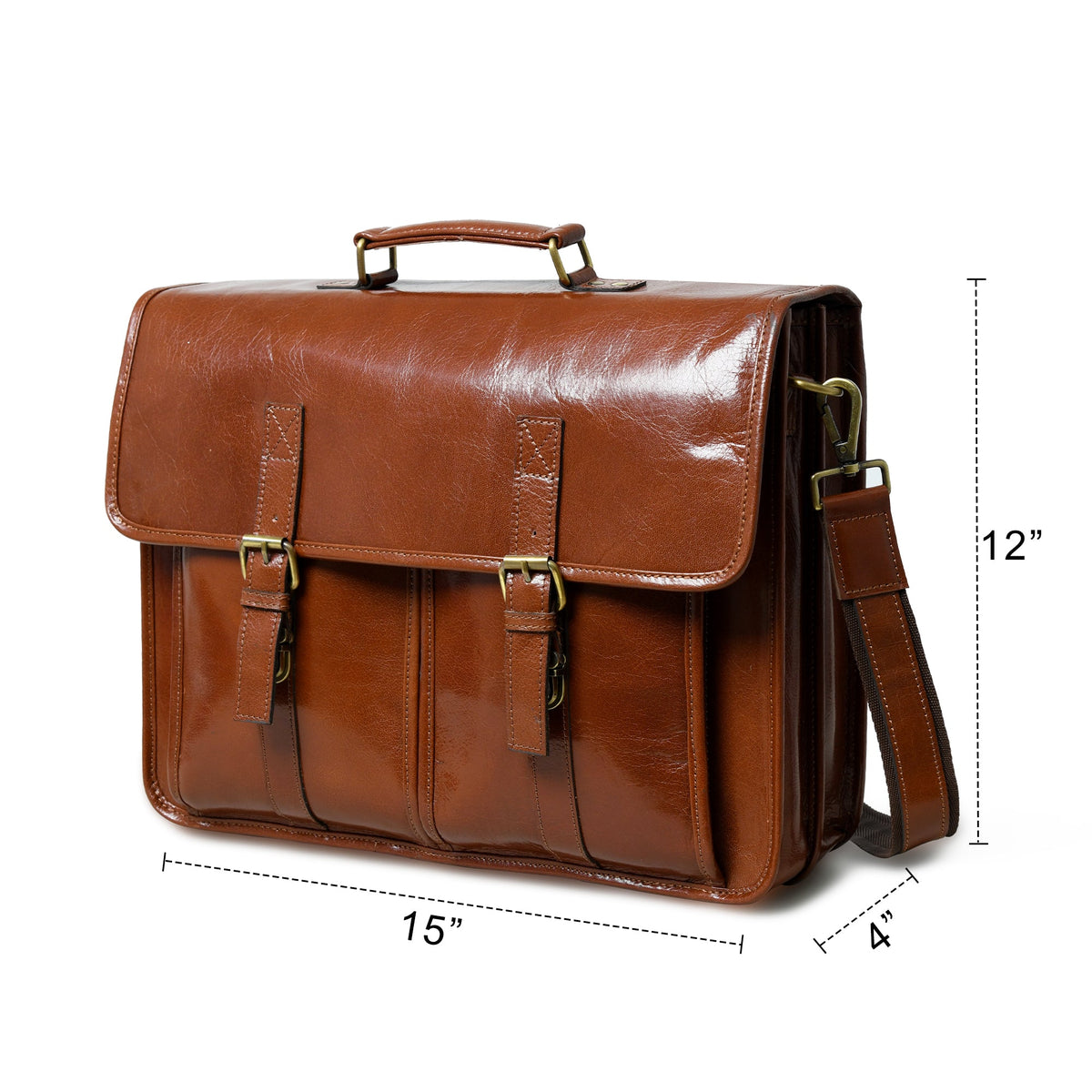 Classy Leather Bags The Architect Brown Executive - AVBL MRKT (11)