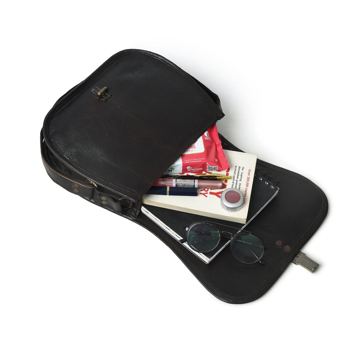 Classy Leather Bags The Black Crossbody - AVBL MRKT (7)