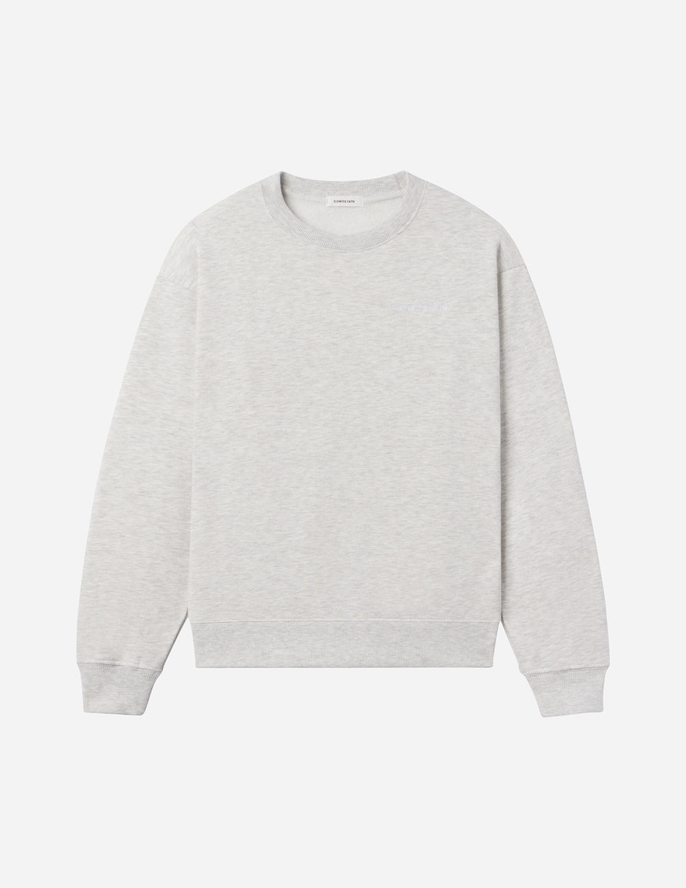 Elevated Faith Basics Cloud Grey Unisex Crewneck - AVBL MRKT (6)