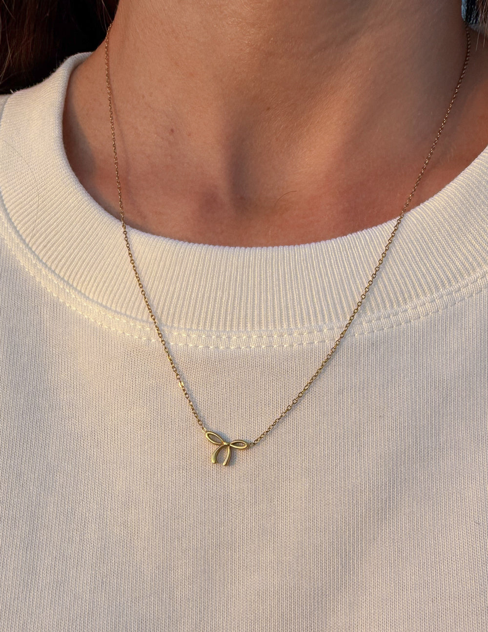 Elevated Faith Dainty Bow Necklace - AVBL MRKT (6)