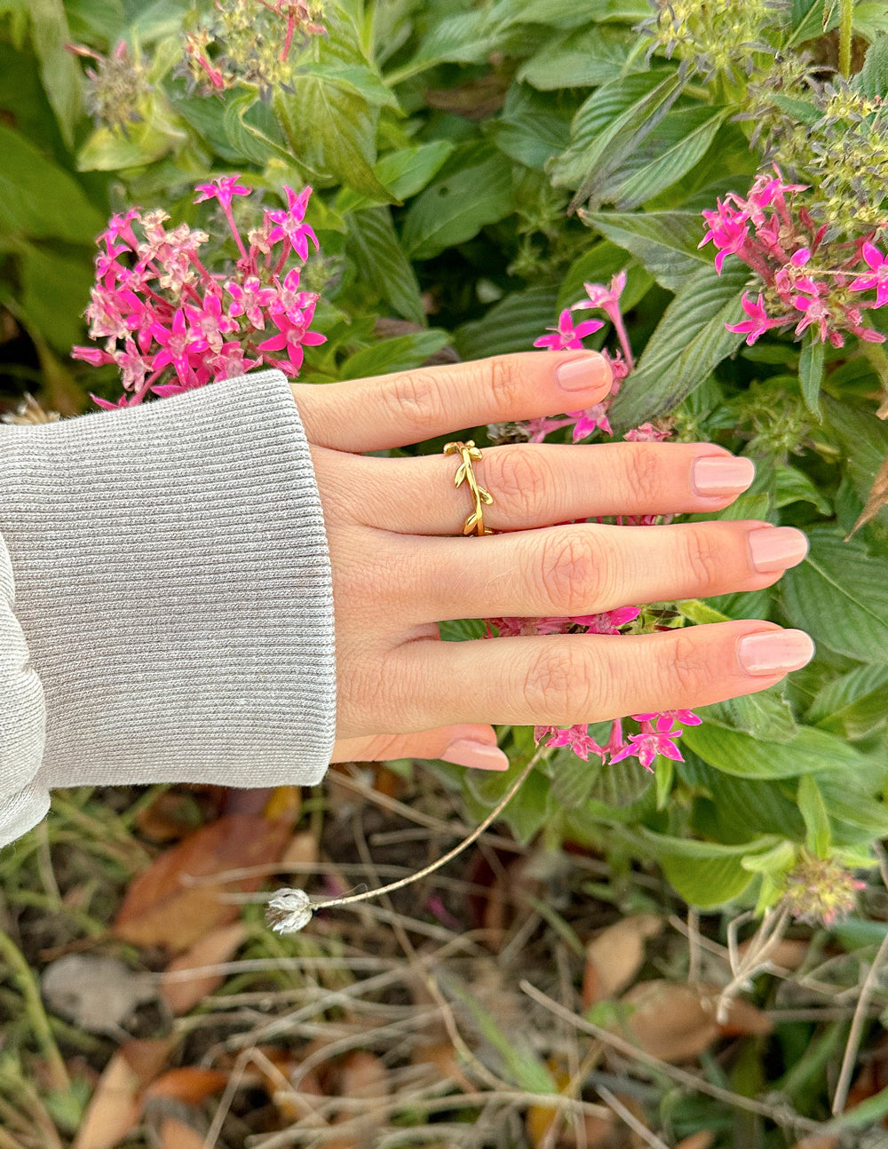 Elevated Faith Dainty Olive Branch Ring - AVBL MRKT (3)