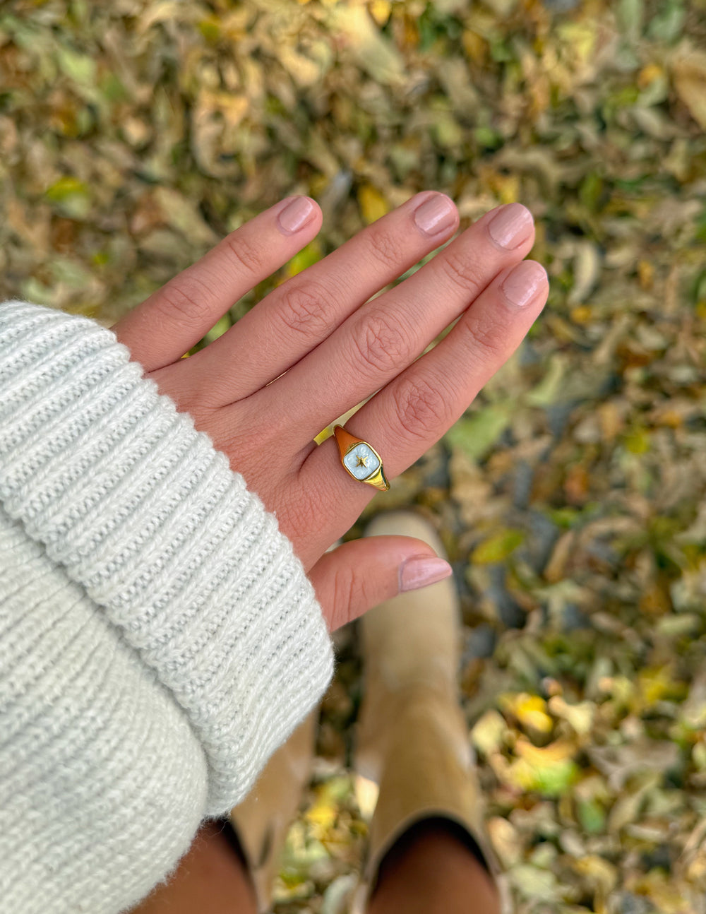 Elevated Faith Enamel North Star Ring - AVBL MRKT (3)