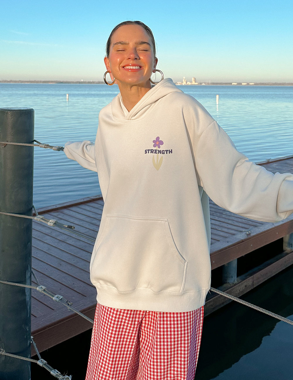 Elevated Faith My Strength Floral Unisex Hoodie - AVBL MRKT (9)