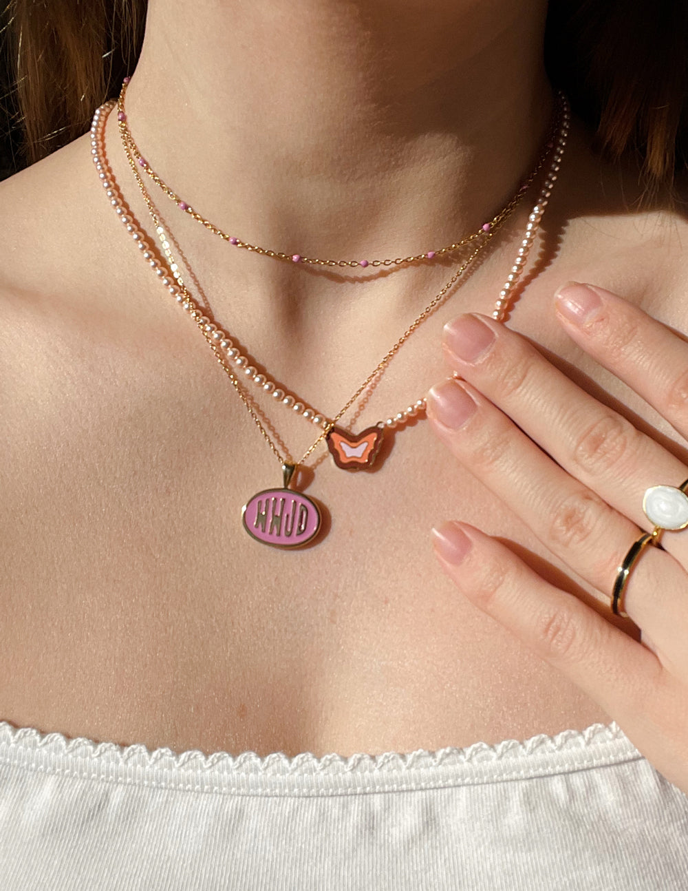 Elevated Faith Pink WWJD Necklace Set - AVBL MRKT (5)
