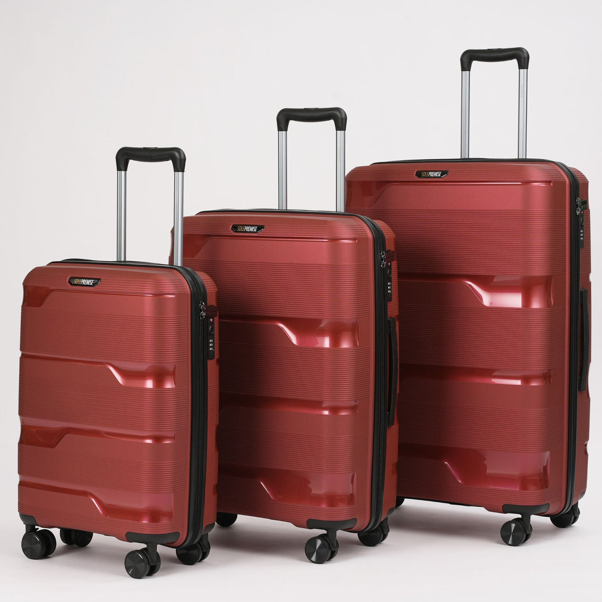 Sole Premise 24-inch Red Hardcase Roller Luggage - AVBL MRKT (9)