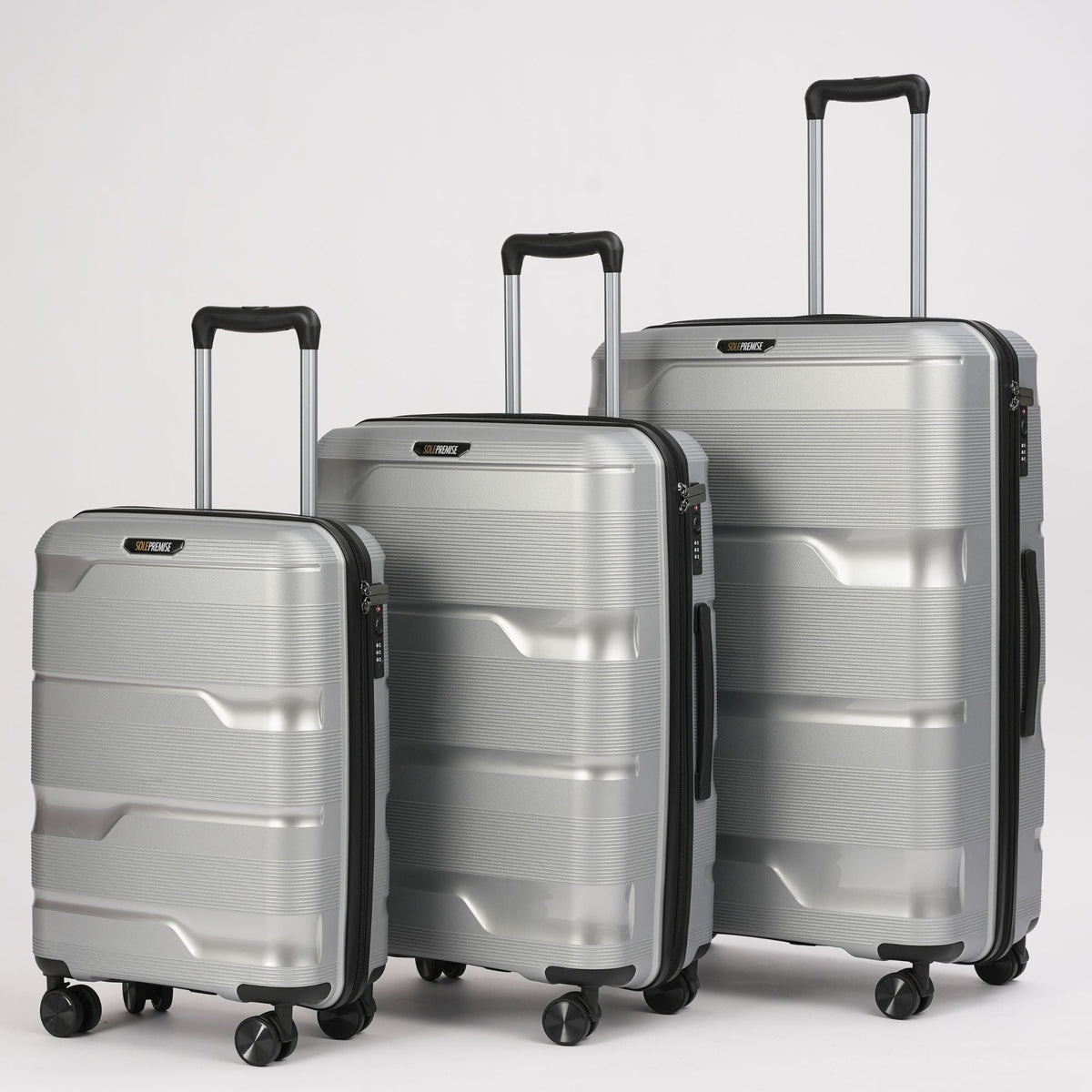 Sole Premise 24-inch Silver Hardcase Roller Luggage - AVBL MRKT (9)