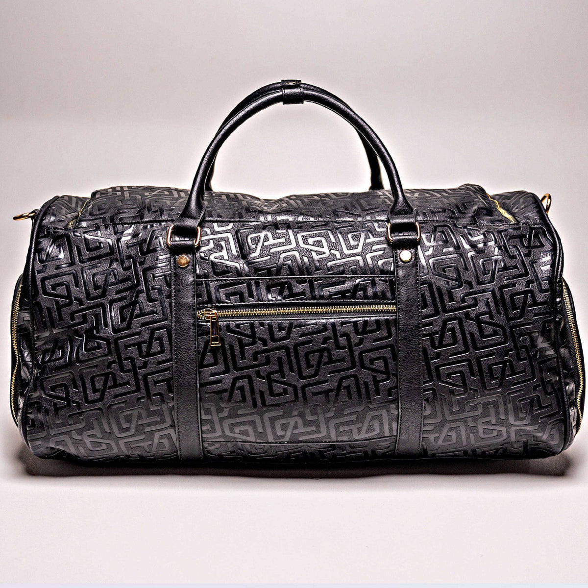 Sole Premise Black Monogram Leather Duffle Bag (150 Made) - AVBL MRKT (9)
