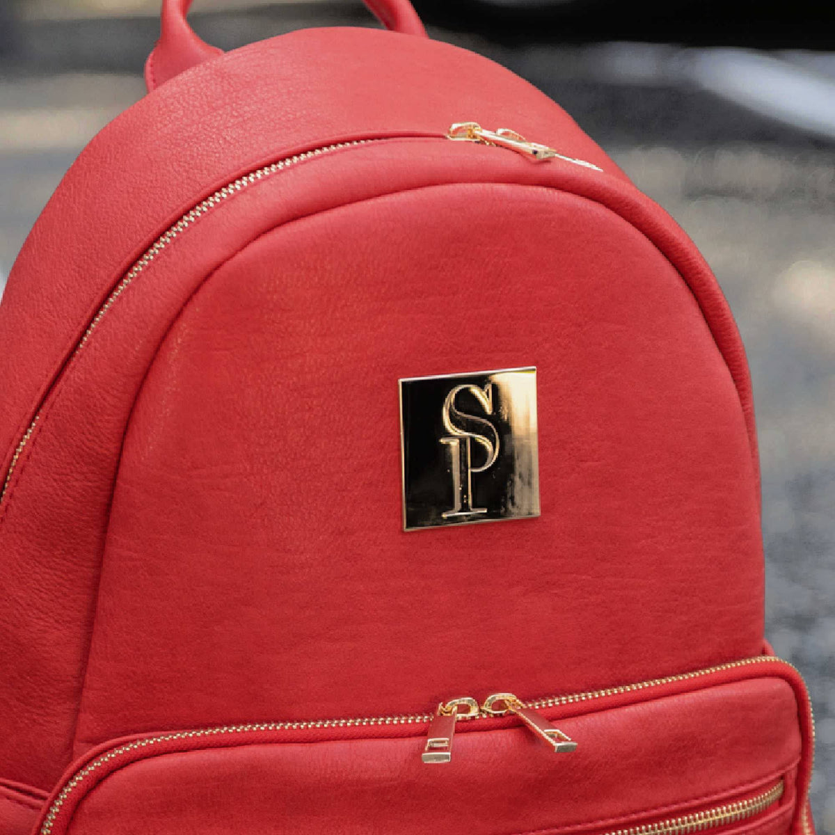 Sole Premise Red Leather Carrier Backpack - AVBL MRKT (8)