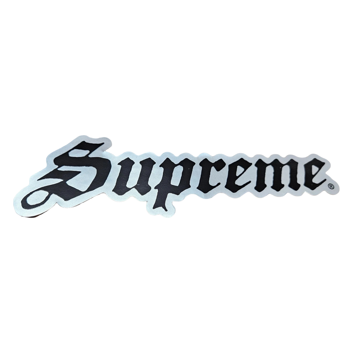 Supreme Sticker 'Speed Logo' Silver / Black (SS26) - AVBL MRKT (1)