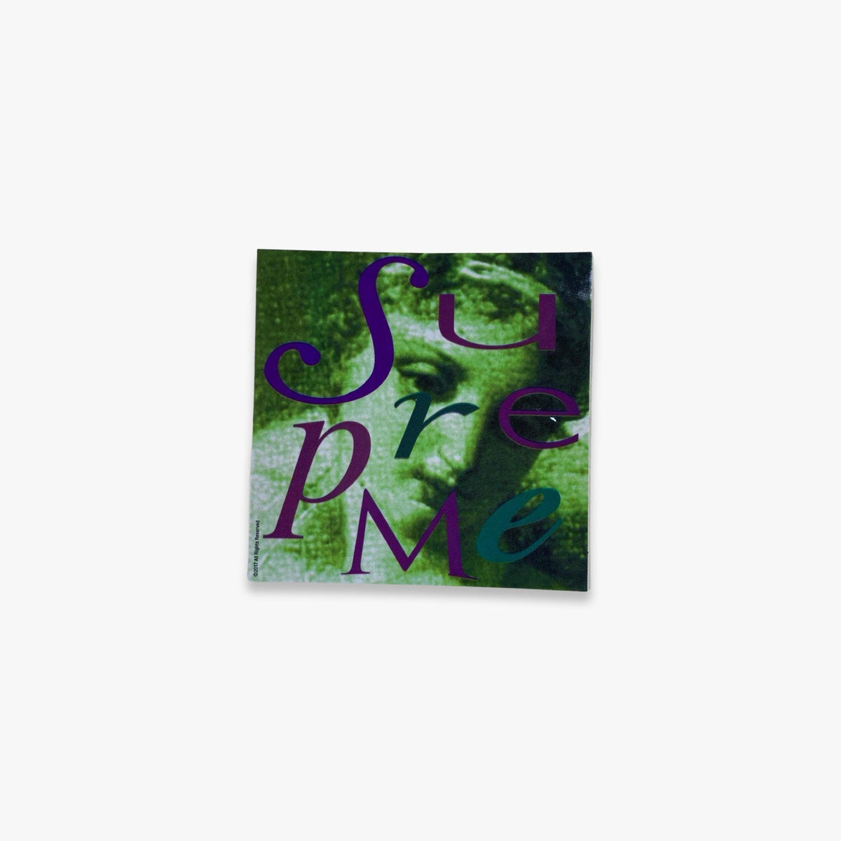 Supreme Sticker 'Venus' Green (FW17) - AVBL MRKT (1)
