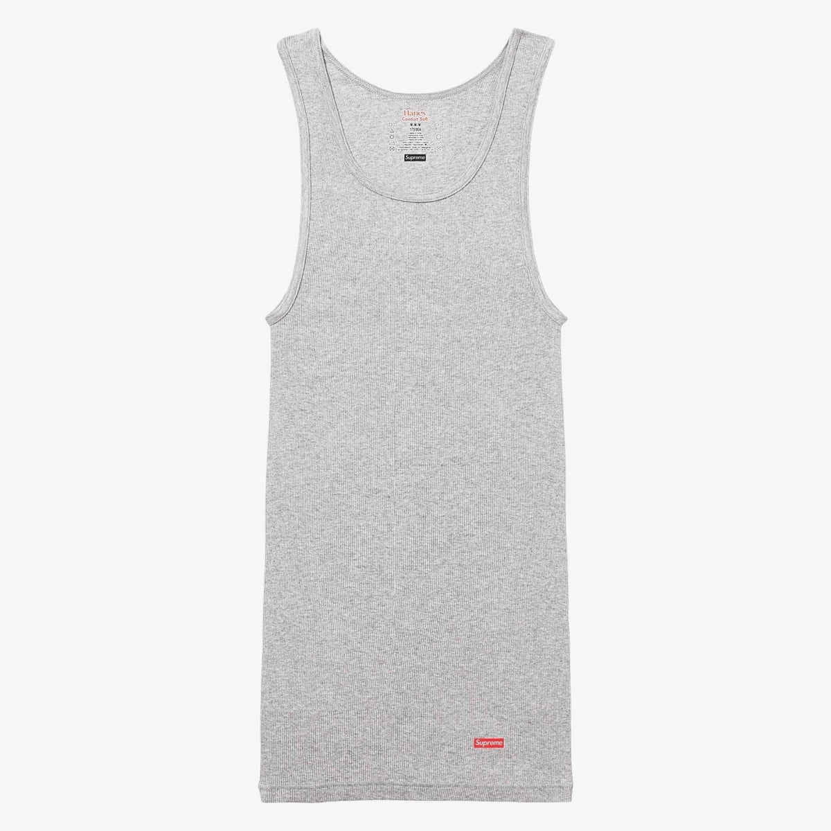Supreme x Hanes Tagless Tank Top (1 Single Tank Top) Heather Grey - AVBL MRKT (1)
