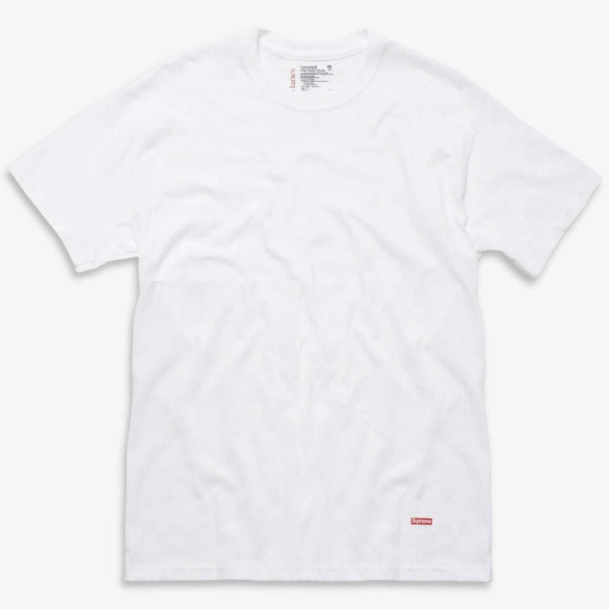 Supreme x Hanes Tagless Tee (1 Single Tee) White - AVBL MRKT (1)