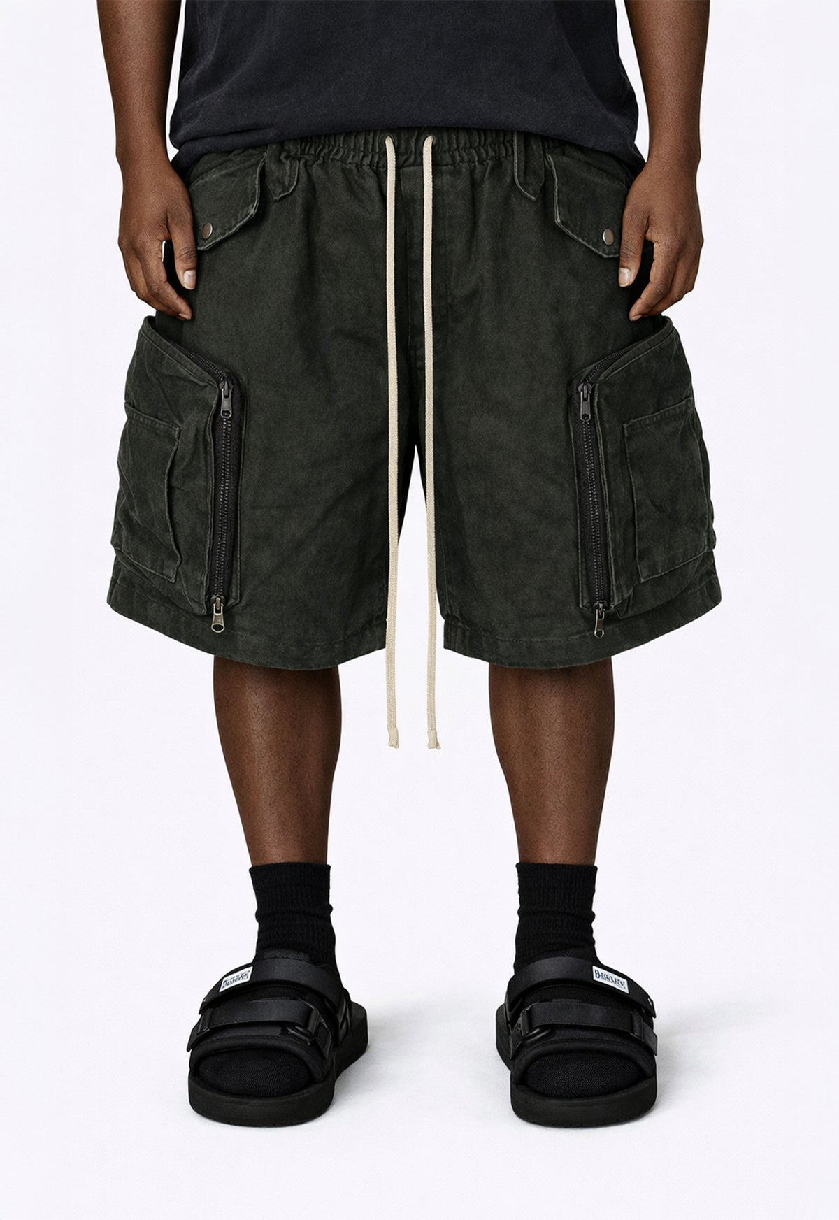 UNDEVELOPED DRAWSTRING JUMBO POCKET CARGO SHORTS - AVBL MRKT (2)