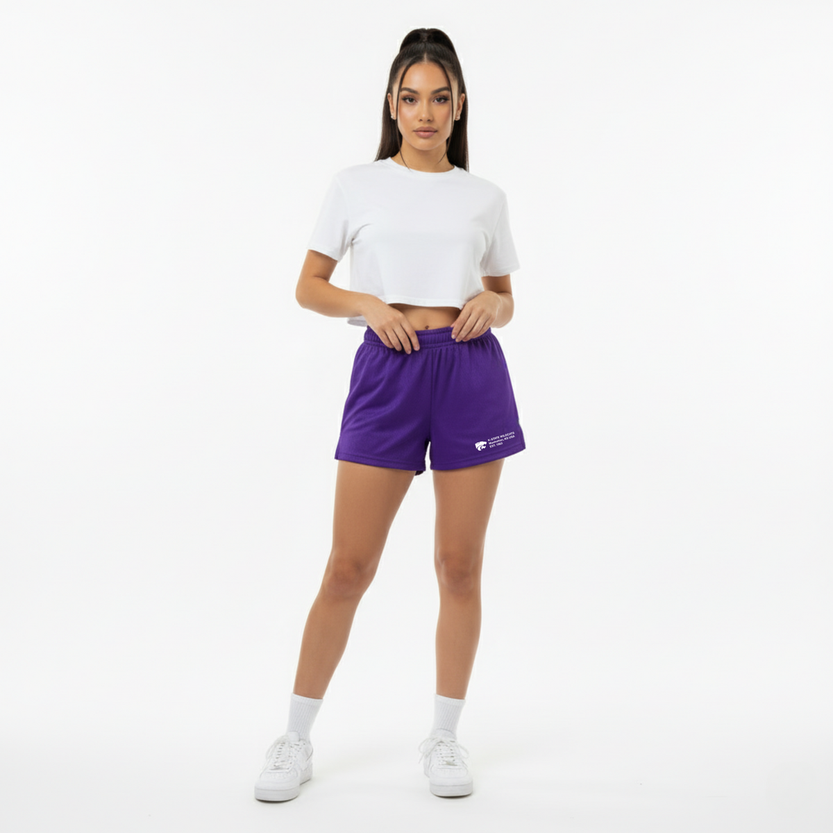 UPSIDE Kansas State Mesh Shorts | Women - AVBL MRKT (4)