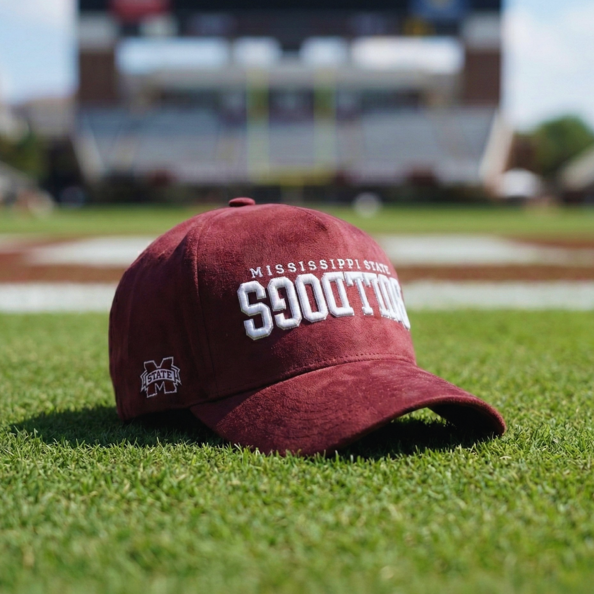 UPSIDE Mississippi State Suede Hat - AVBL MRKT (4)