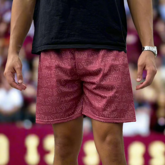 UPSIDE Tally Pattern Mesh Shorts - AVBL MRKT (3)
