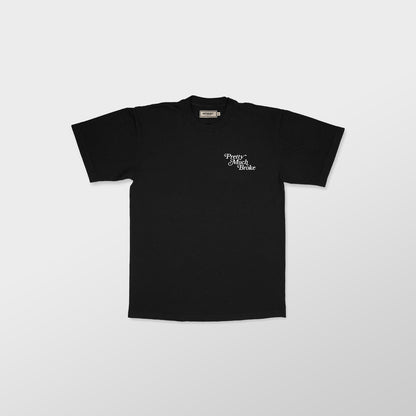 APTHCRY Pretty Much Broke® Puff Print Tee - Black - AVBL MRKT (3)