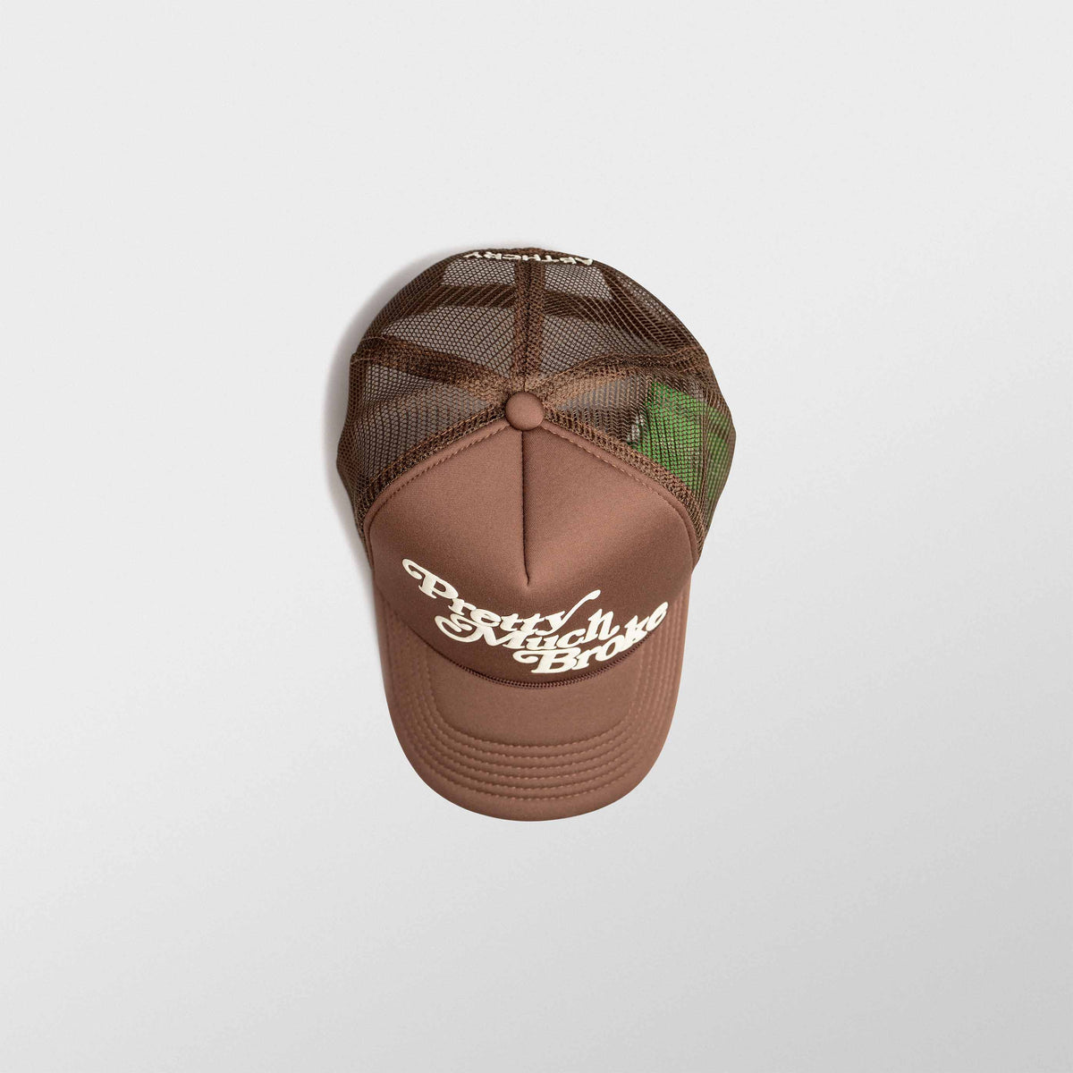 APTHCRY Pretty Much Broke™ Trucker Cap - Brown - AVBL MRKT (6)