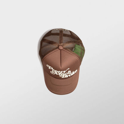 APTHCRY Pretty Much Broke™ Trucker Cap - Brown - AVBL MRKT (6)