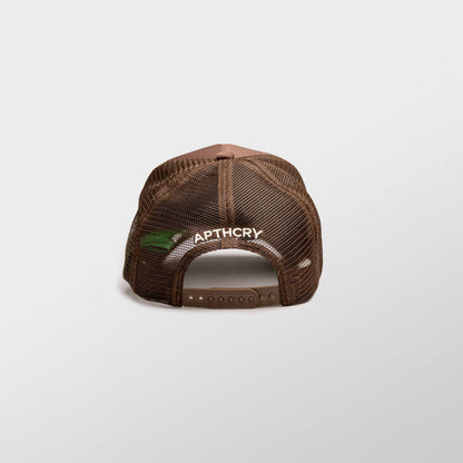 APTHCRY Pretty Much Broke™ Trucker Cap - Brown - AVBL MRKT (7)
