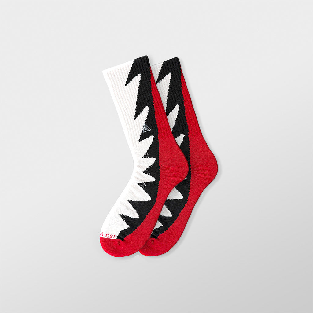 APTHCRY SNKR Socks - Fire Red 5 - AVBL MRKT (2)