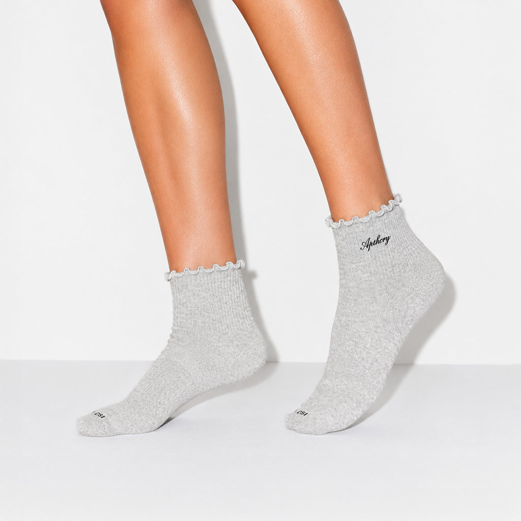 APTHCRY WMNS Lettuce Edge Quarter Socks 4 pack - AVBL MRKT (5)
