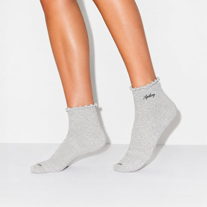 APTHCRY WMNS Lettuce Edge Quarter Socks - Heather Gray - AVBL MRKT (3)