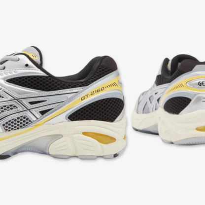 ASICS GT-2160 'Piedmont Grey / Pure Silver' (2024) [1203A275-023] Athletic Casual Fashion Running Sports Sneakers in Piedmont Grey / Pure Silver / Yellow for Unisex Adult Mens - AVBL MRKT (5)
