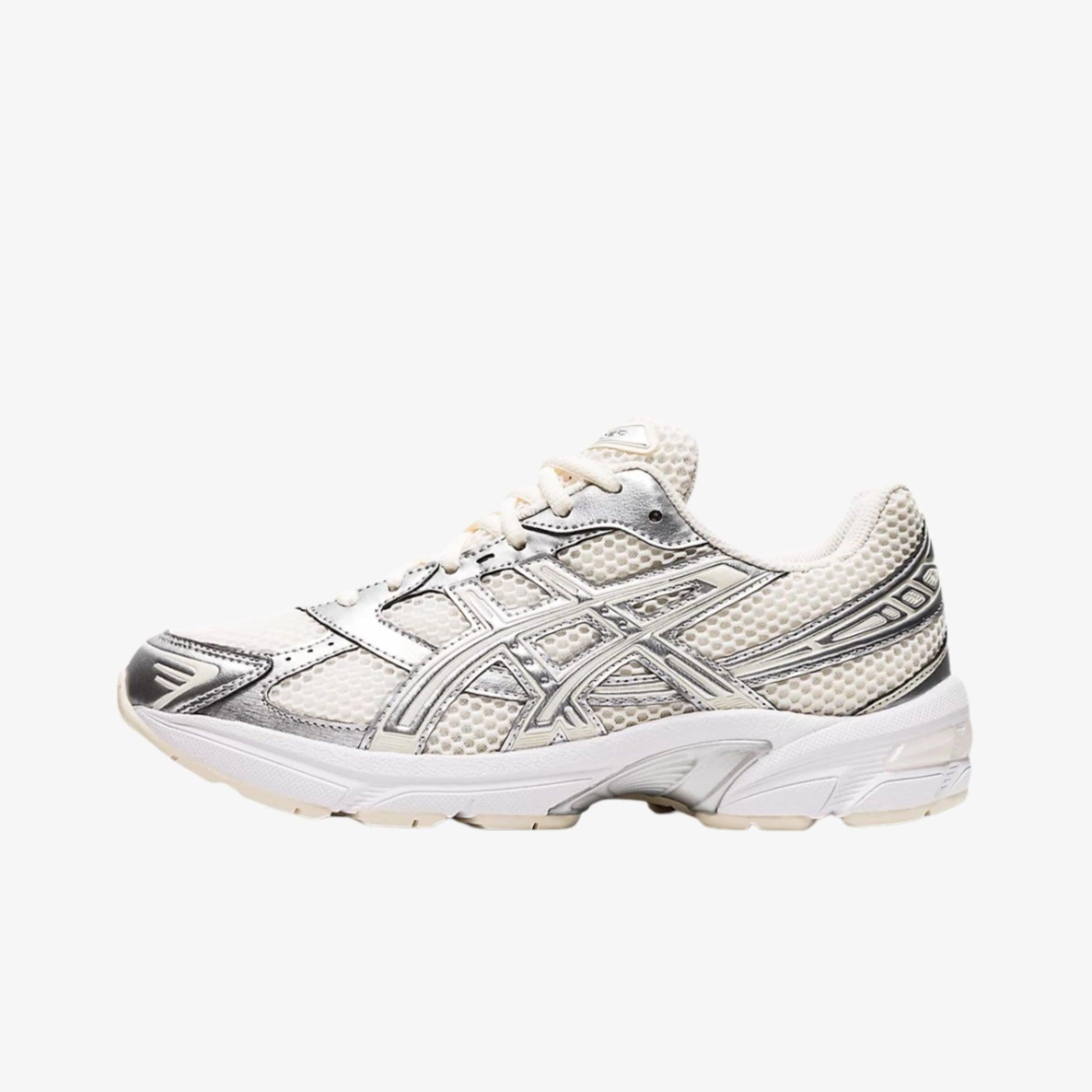 ASICS Gel-1130 'Cream / Pure Silver' (2021) (Womens) [1202A164-107] Athletic Casual Fashion Running Sports Sneakers in Cream / Pure Silver / White for Unisex Adult Female Ladies Girls WMNS - AVBL MRKT (2)