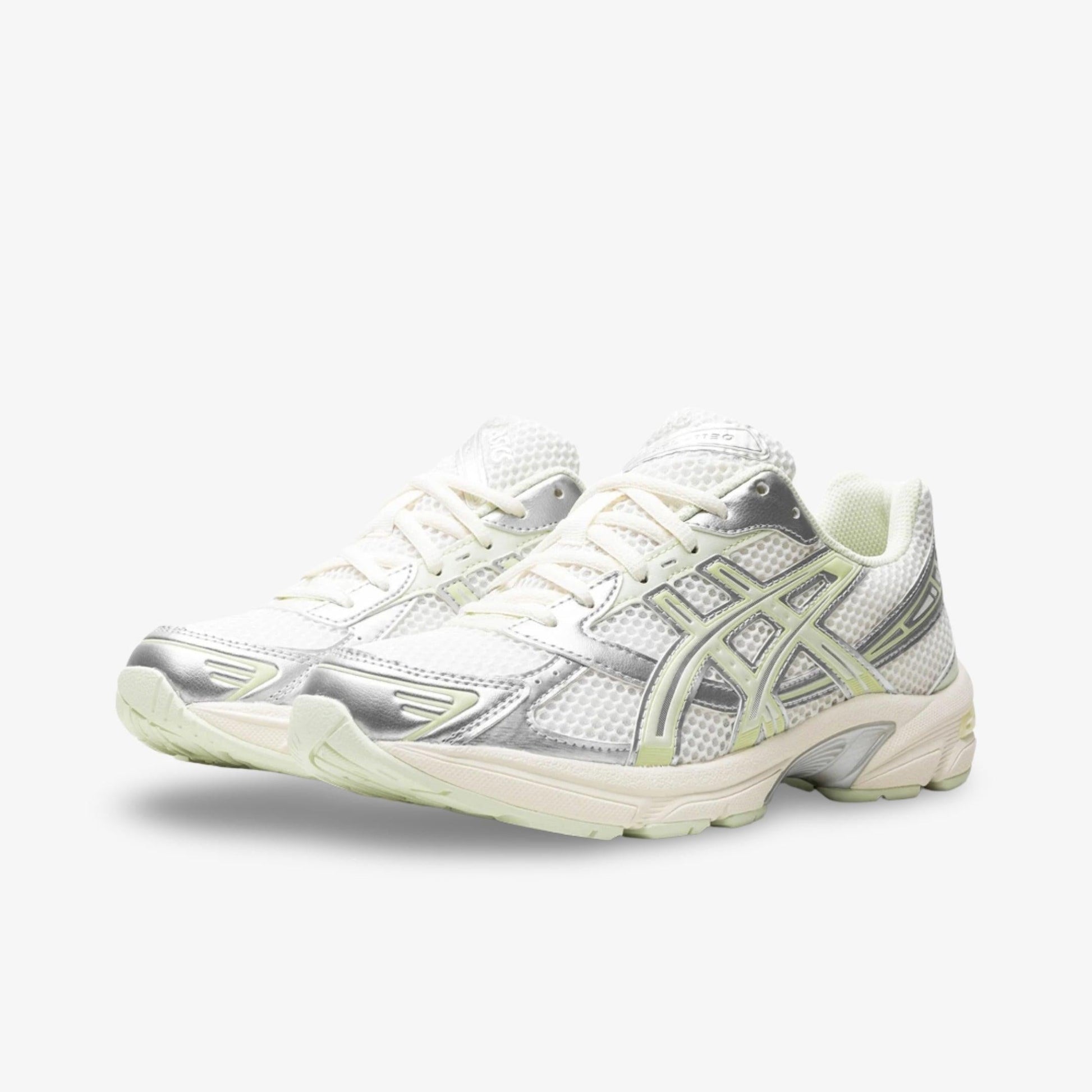 ASICS Gel-1130 'Silver Pack Whisper Green / The Powerpuff Girls Buttercup' (2024) (Womens) [1202A505-101] Athletic Casual Fashion Running Sports Sneakers in Cream / Silver / Whisper Green for Unisex Adult Female Ladies Girls WMNS - AVBL MRKT (1)