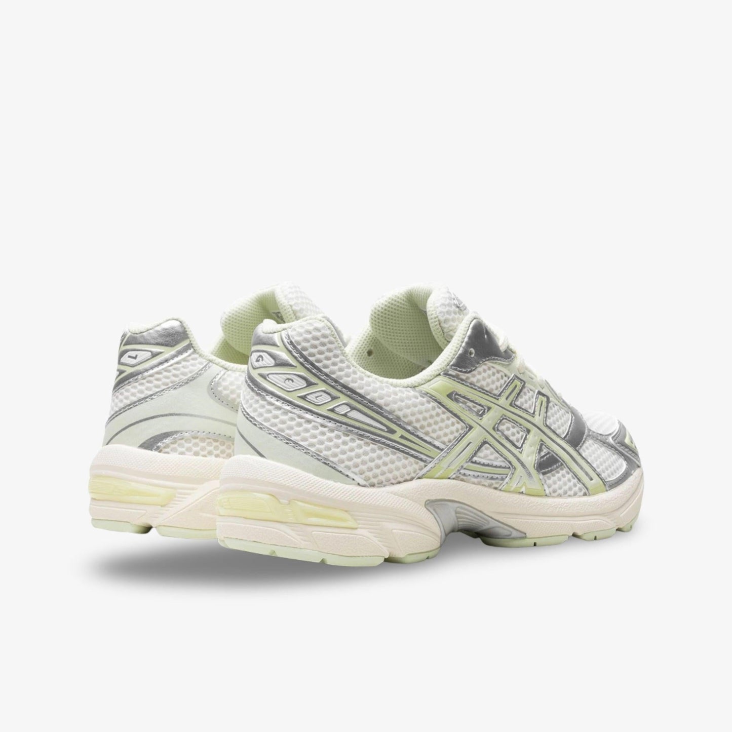 ASICS Gel-1130 'Silver Pack Whisper Green / The Powerpuff Girls Buttercup' (2024) (Womens) [1202A505-101] Athletic Casual Fashion Running Sports Sneakers in Cream / Silver / Whisper Green for Unisex Adult Female Ladies Girls WMNS - AVBL MRKT (4)