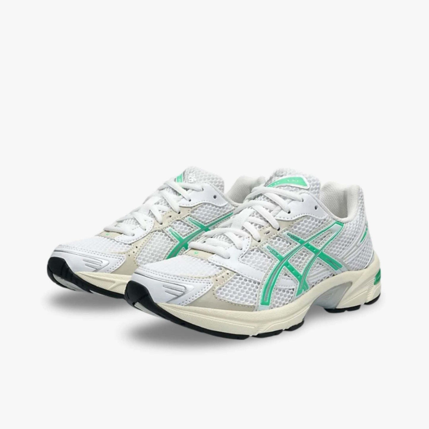 ASICS Gel-1130 'White / Malachite Green' (2023) (Womens) [1202A164-114] Athletic Casual Fashion Running Sports Sneakers in White / Malachite Green / Cream for Unisex Adult Female Ladies Girls WMNS - AVBL MRKT (1)