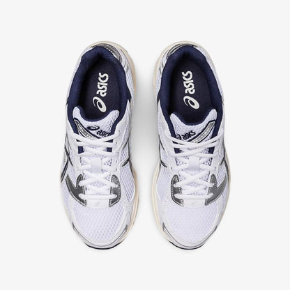 ASICS Gel-1130 'White / Midnight Navy' (2023) (Womens) [1202A164-110] Athletic Casual Fashion Running Sports Sneakers in White / Midnight Navy / Pure Silver for Unisex Adult Female Ladies Girls WMNS - AVBL MRKT (7)