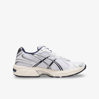 ASICS Gel-1130 'White / Midnight Navy' (2023) (Womens) [1202A164-110] Athletic Casual Fashion Running Sports Sneakers in White / Midnight Navy / Pure Silver for Unisex Adult Female Ladies Girls WMNS - AVBL MRKT (4)